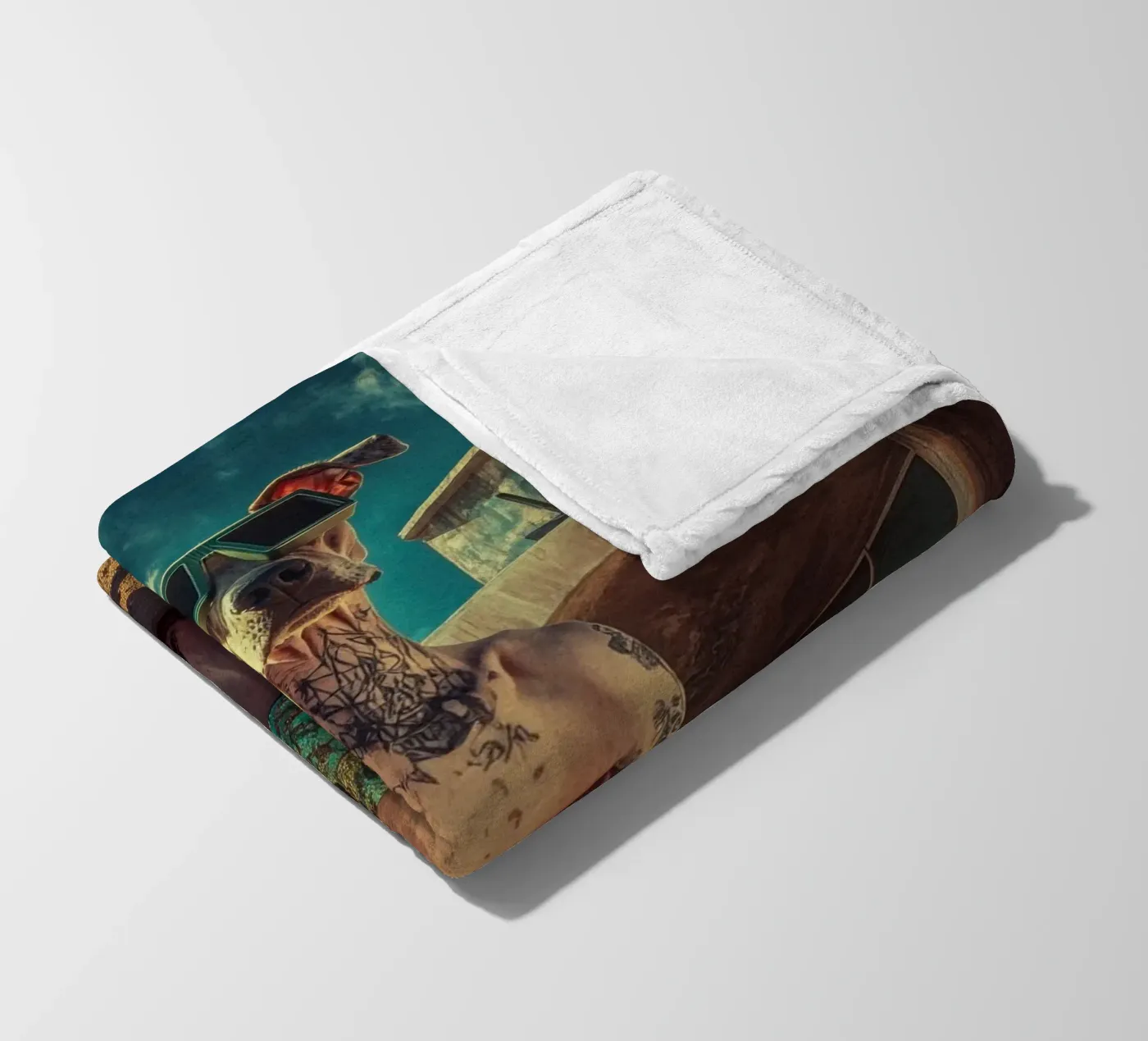 Dax Fleecedecke von Affiches Chien Originales – Dogland