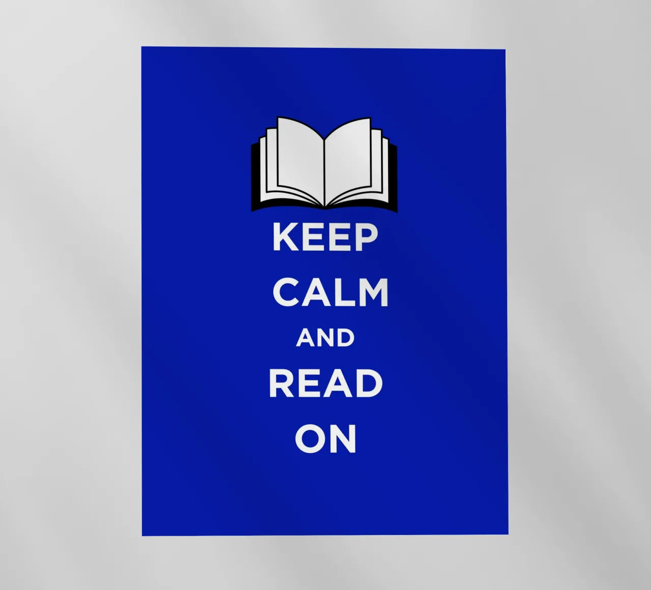 Keep Calm and Read On - Blue Background pellicola backlit da FABOArt