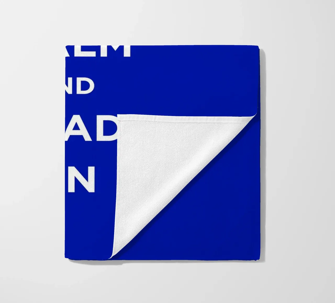 Keep Calm and Read On - Blue Background telo mare da FABOArt