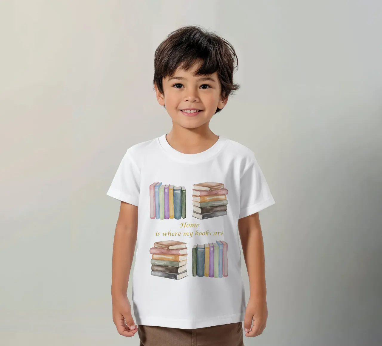 "Home is where my books are" t-shirt enfant de FABOArt