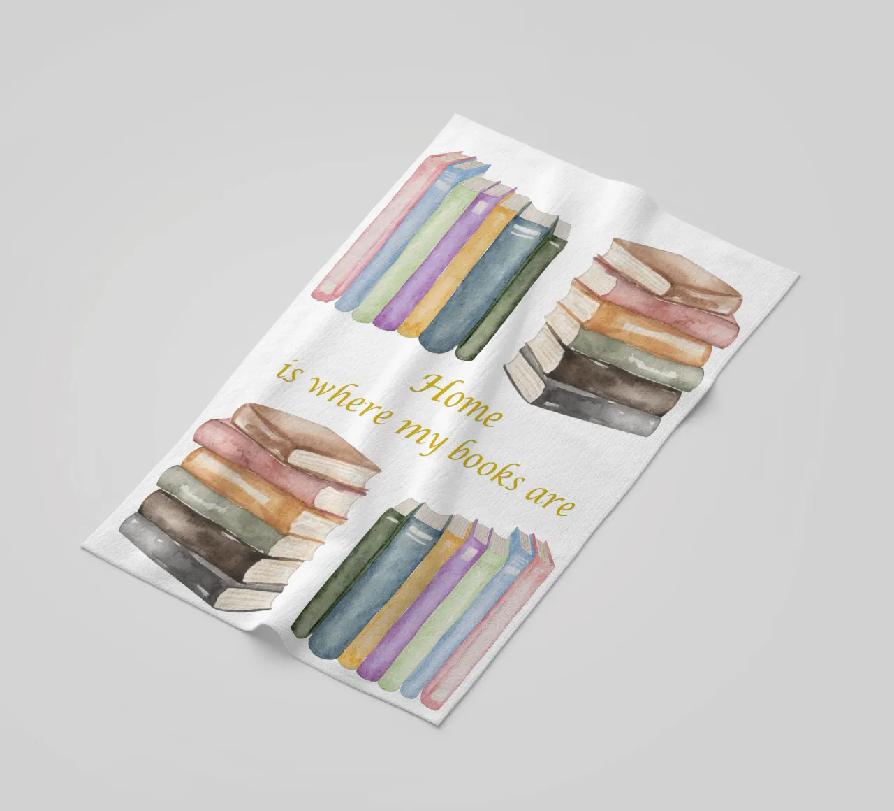 "Home is where my books are" telo mare da FABOArt