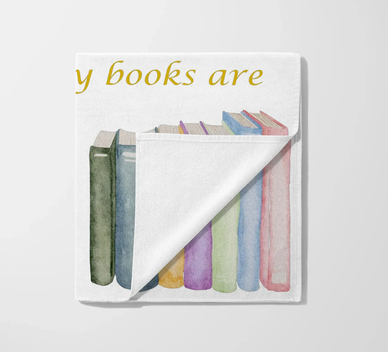 "Home is where my books are" telo mare da FABOArt