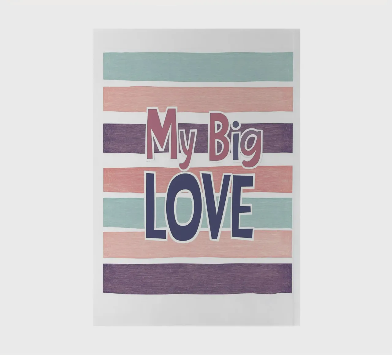 My big Love, Douce déclaration d'amour carnet de notes de Carinaprint