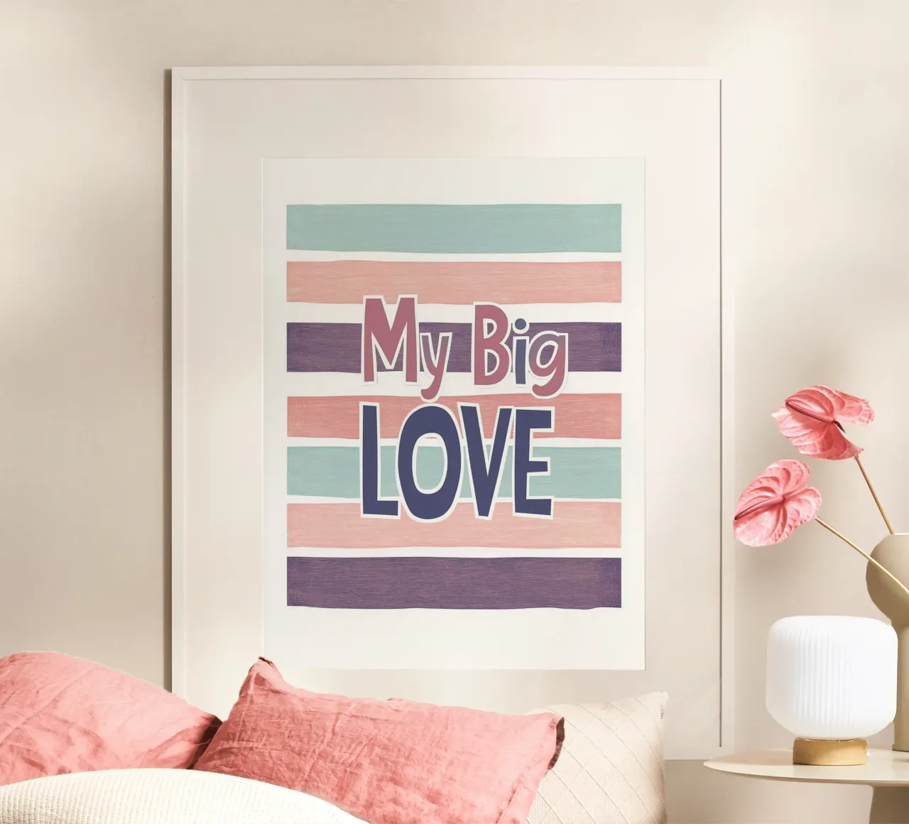 Il mio grande amore, dolce dichiarazione d'amore poster da Carinaprint