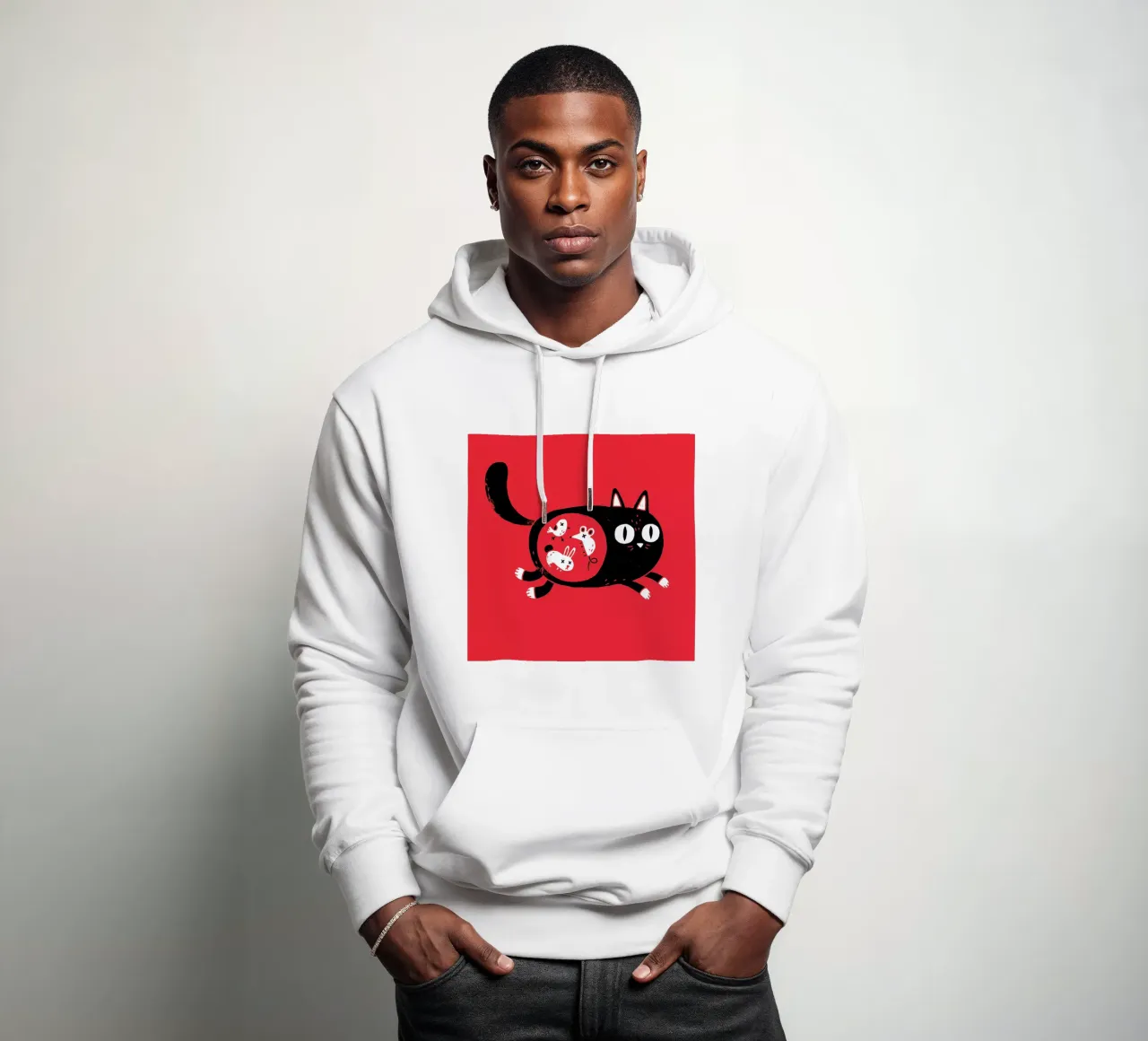 It's What's Inside That Counts felpa con cappuccio da DinoMike