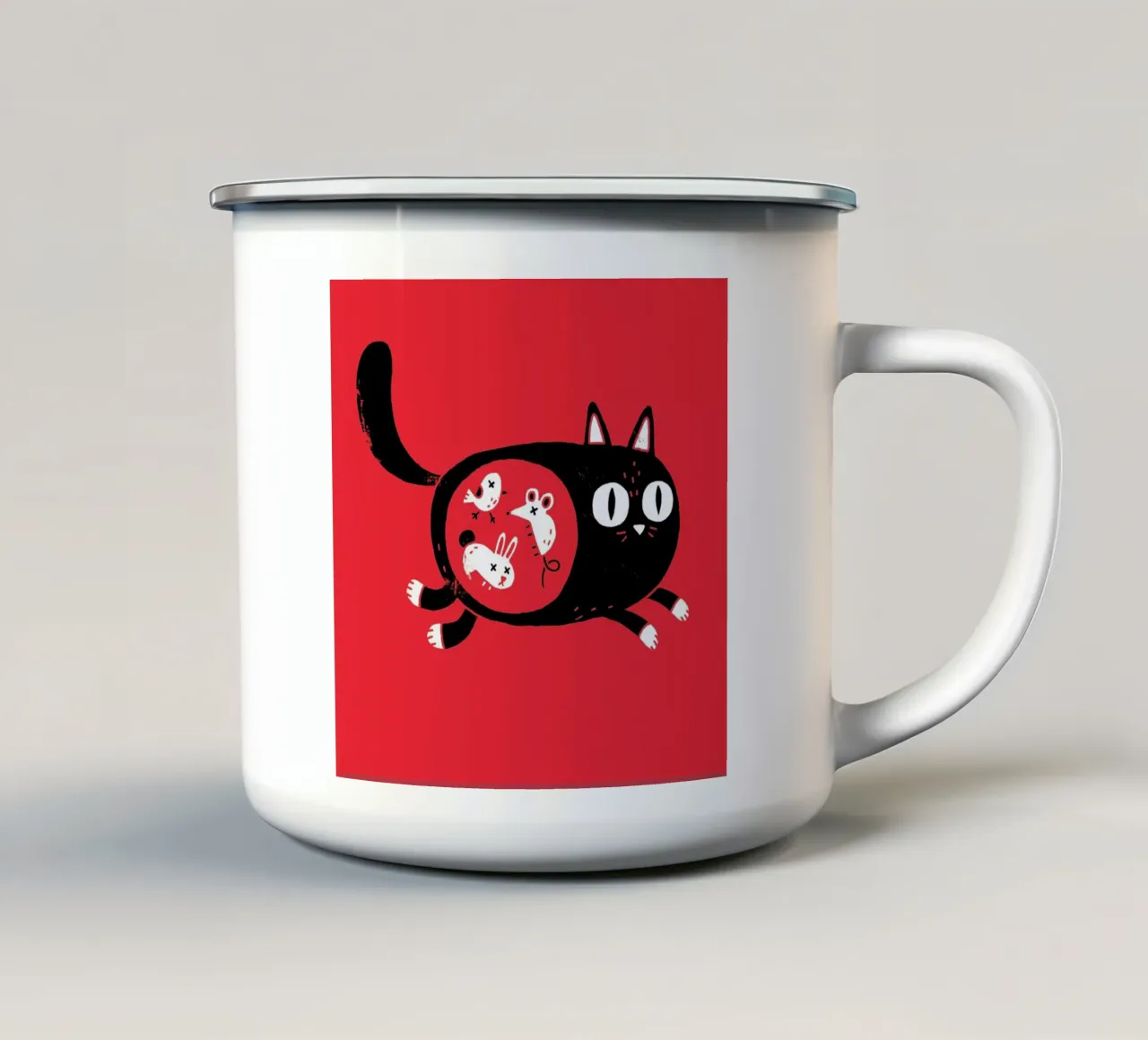 It's What's Inside That Counts mug en émail de DinoMike