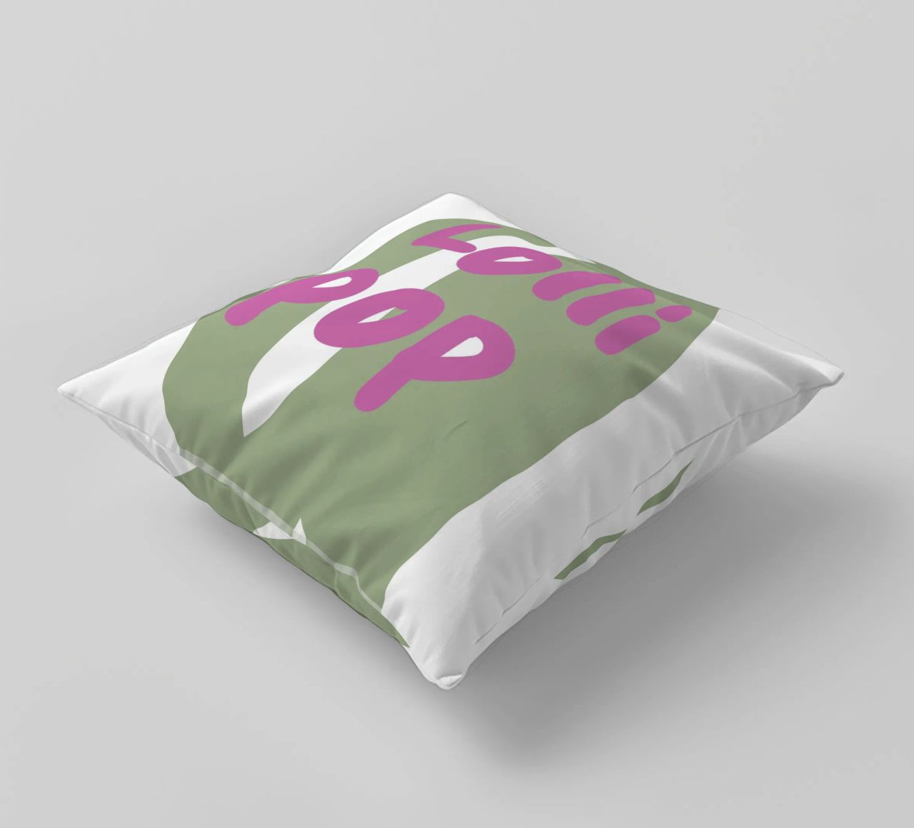 Amore lecca-lecca rosa cuscino da Carinaprint