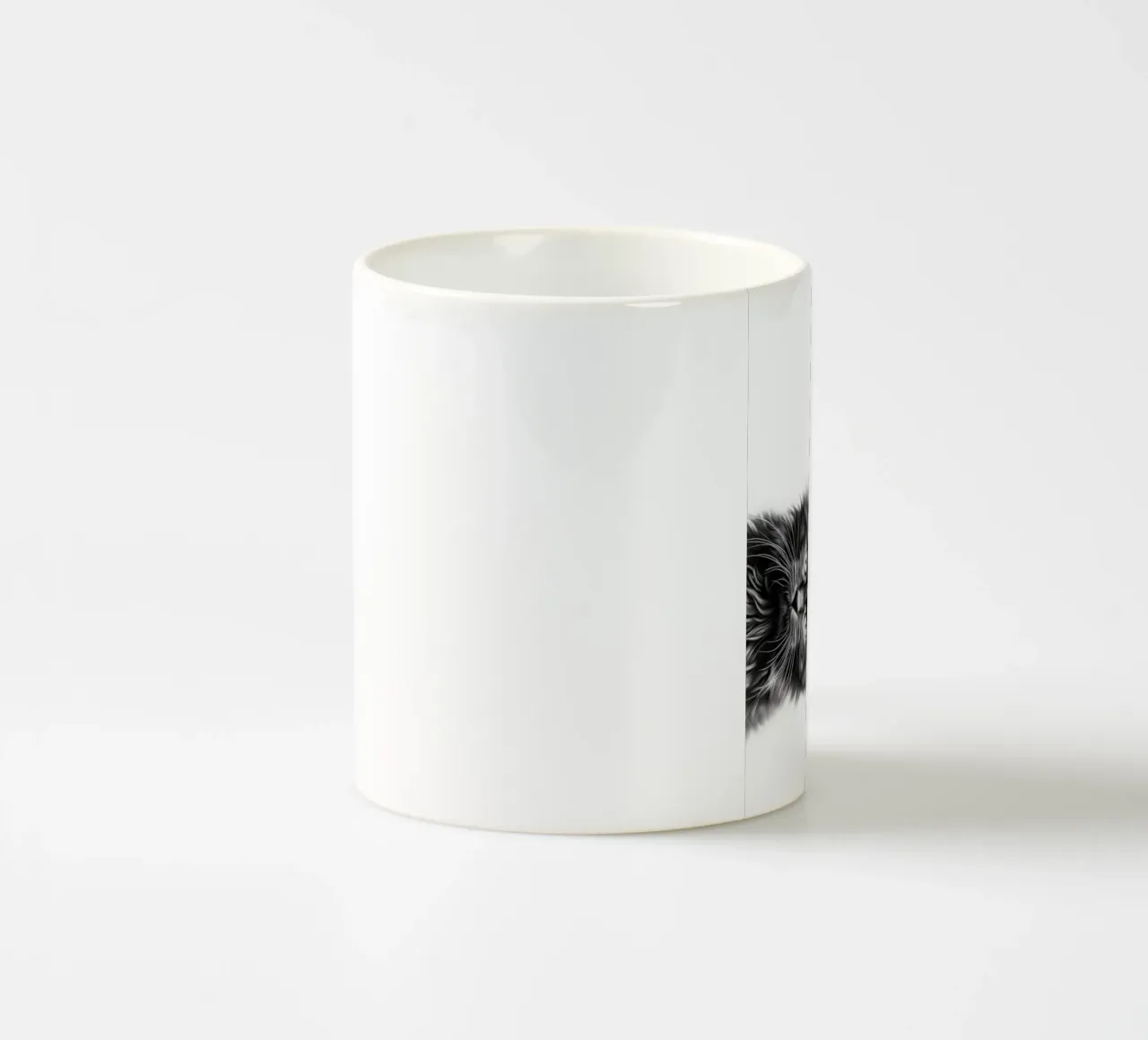 Un simpatico gattino dice "ciao" tazza in ceramica da Carinaprint