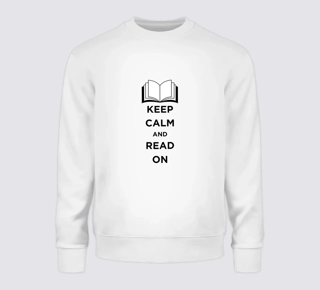 KEEP CALM AND READ ON felpa da FABOArt