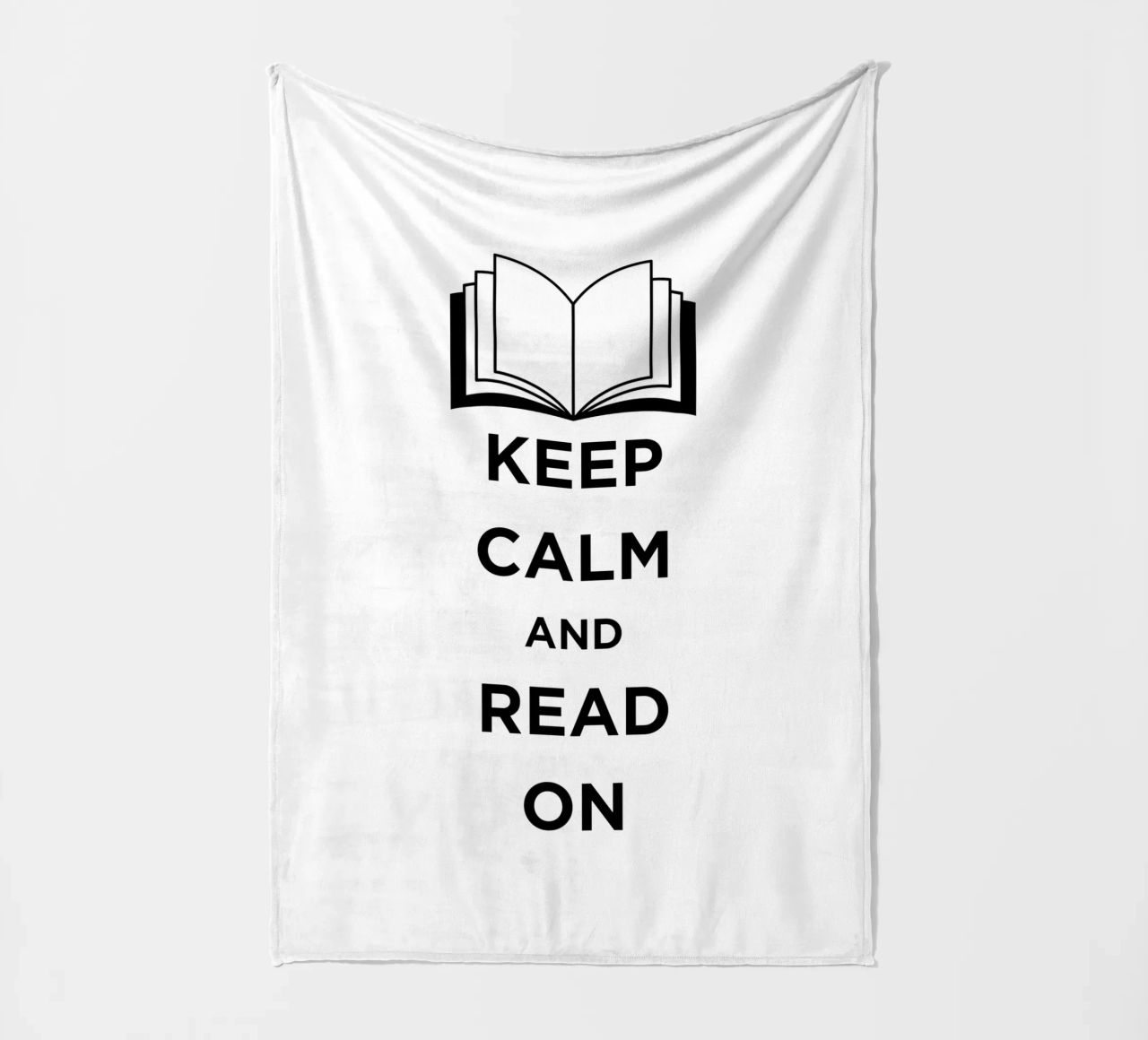 KEEP CALM AND READ ON coperta in pile da FABOArt