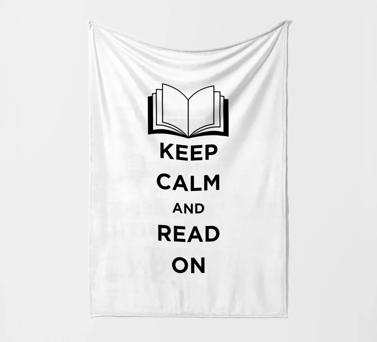 KEEP CALM AND READ ON manta de franela de FABOArt