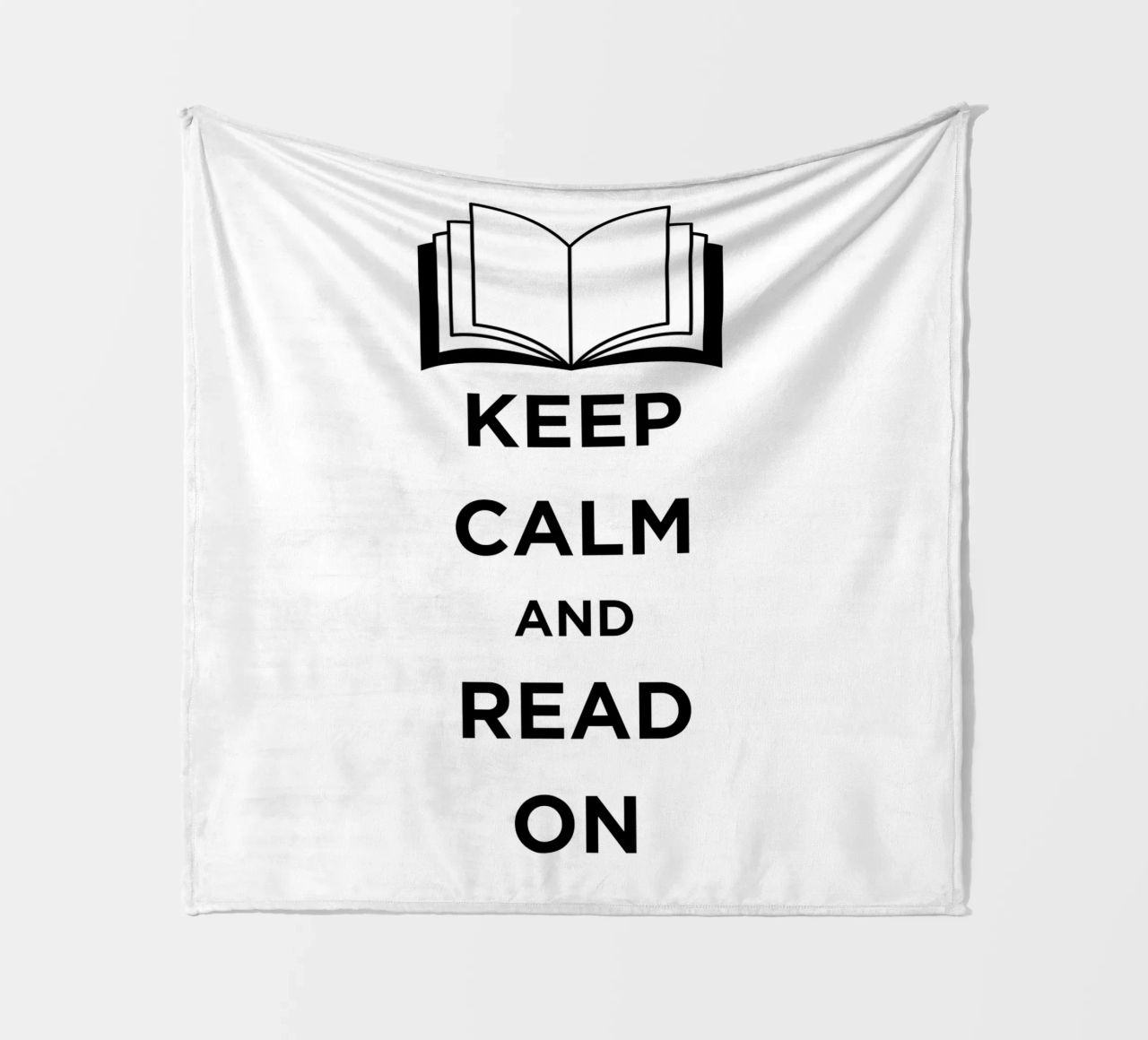 KEEP CALM AND READ ON coperta in pile da FABOArt