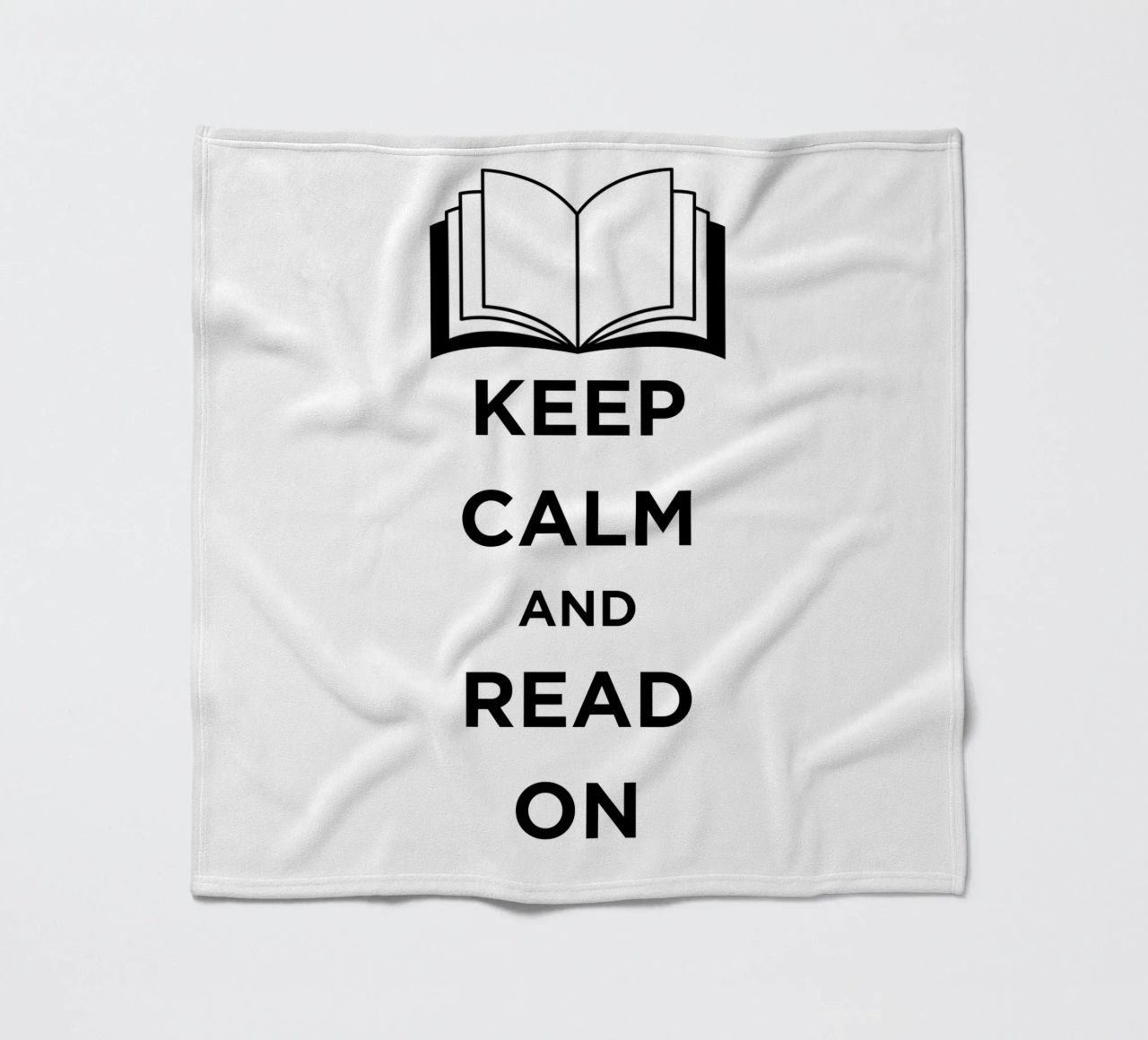KEEP CALM AND READ ON coperta in pile da FABOArt