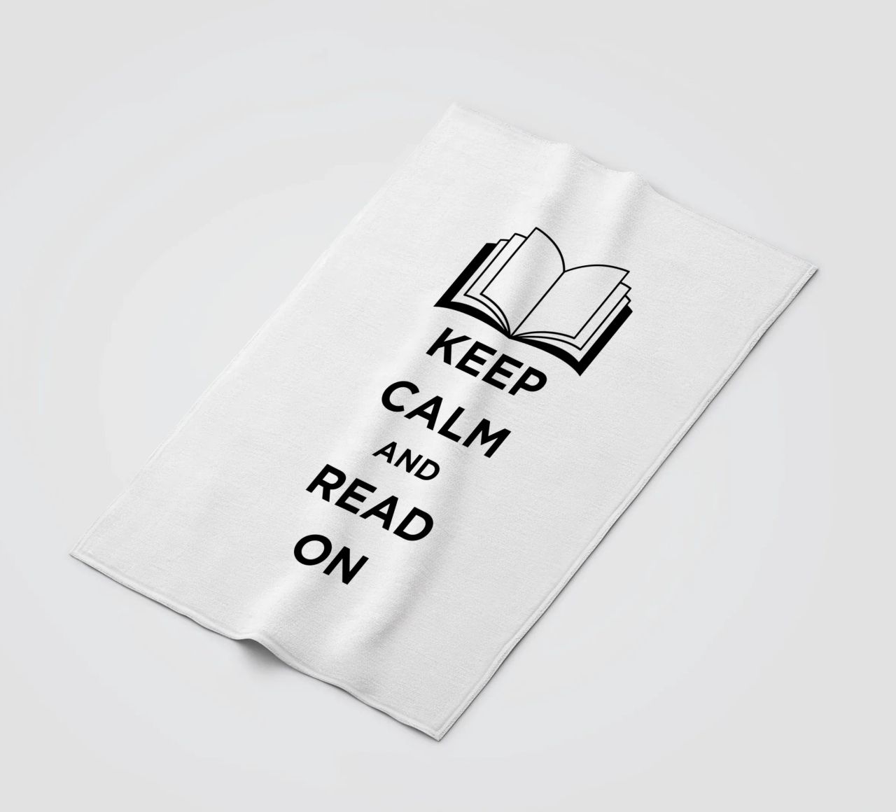 KEEP CALM AND READ ON coperta in pile da FABOArt