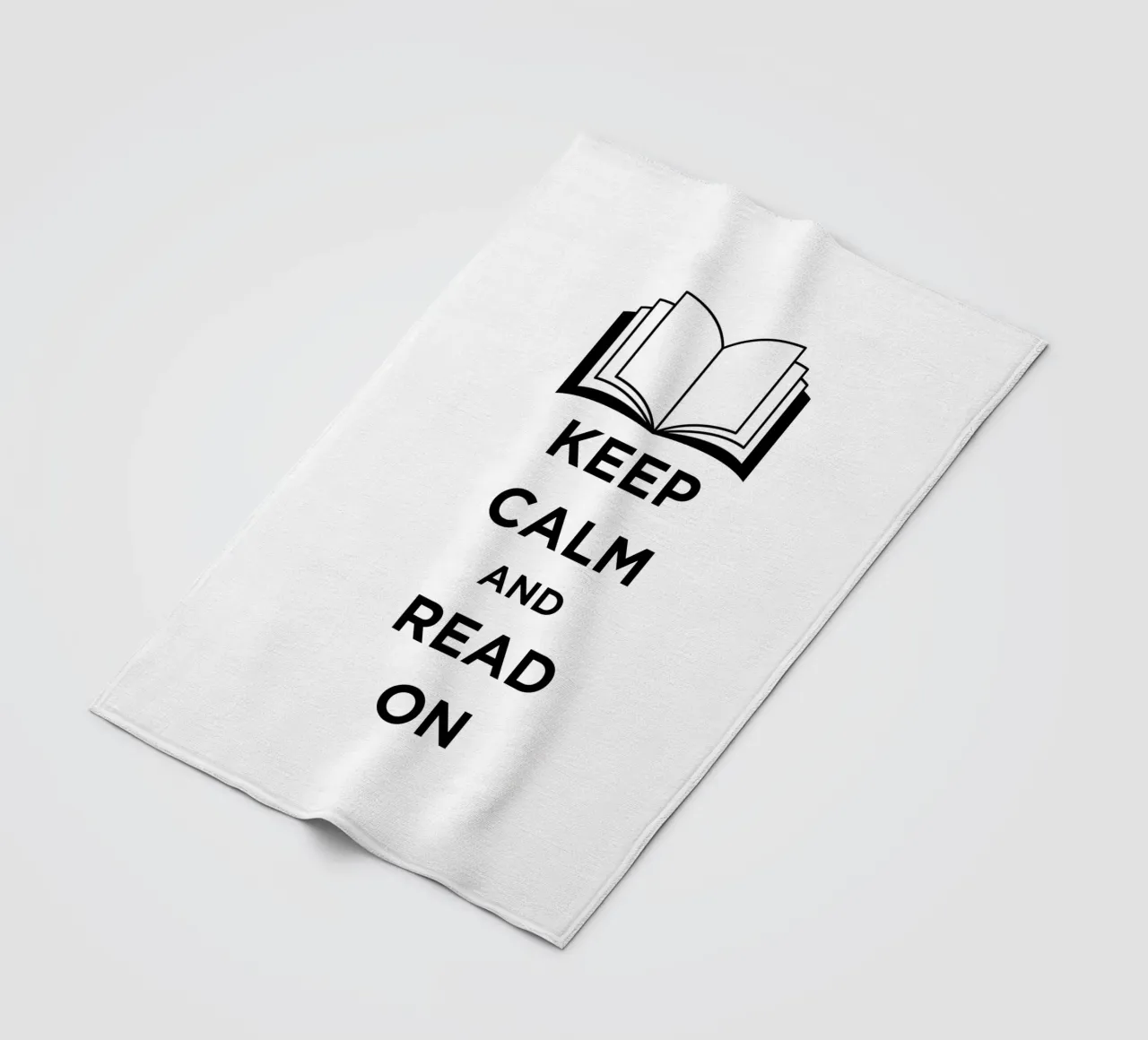 KEEP CALM AND READ ON coperta in pile da FABOArt