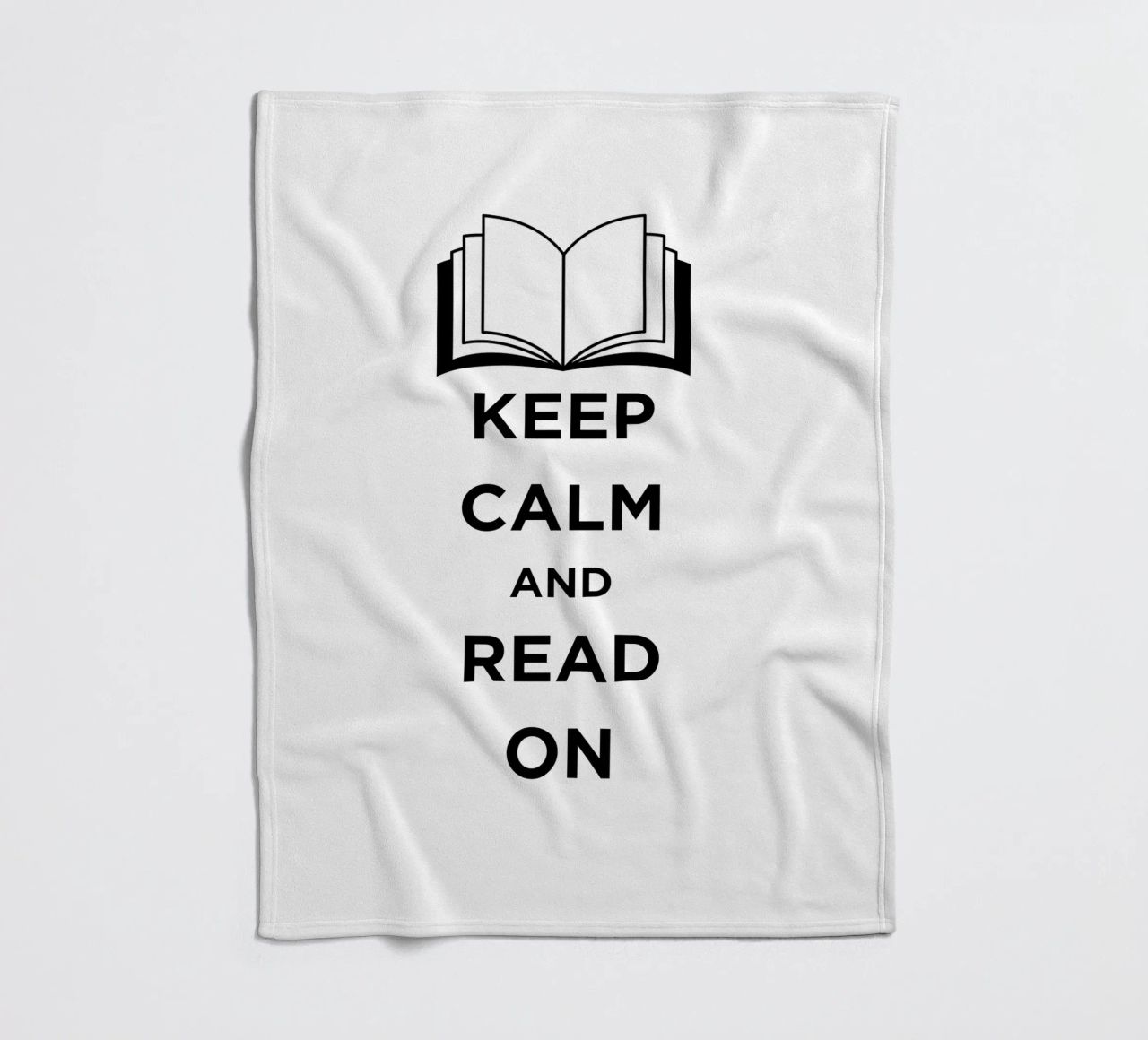 KEEP CALM AND READ ON coperta in pile da FABOArt