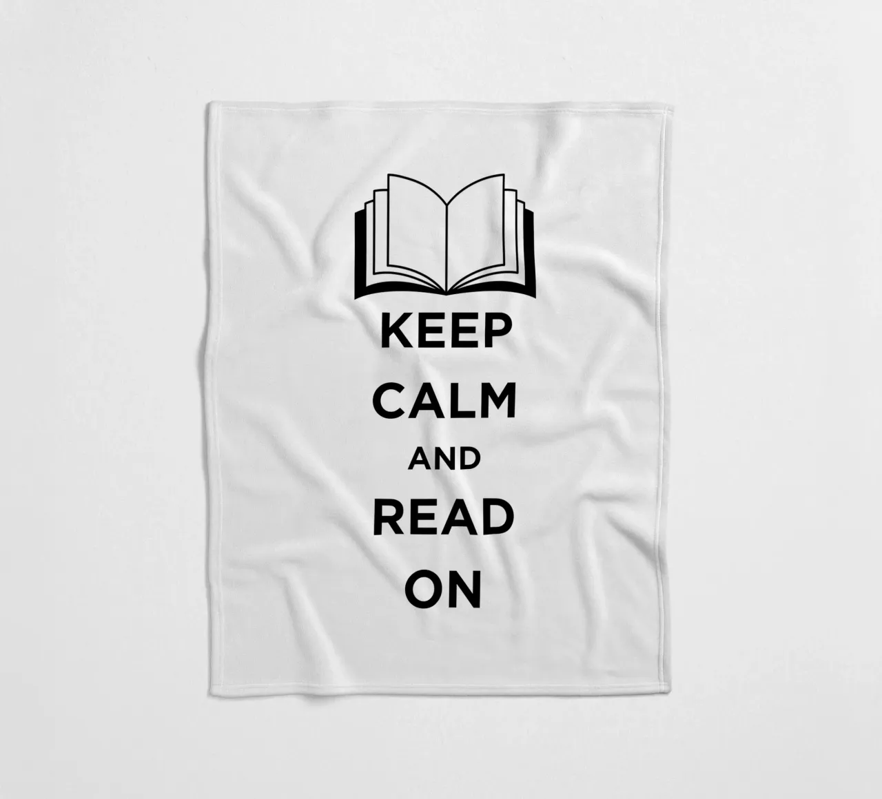 KEEP CALM AND READ ON manta de franela de FABOArt