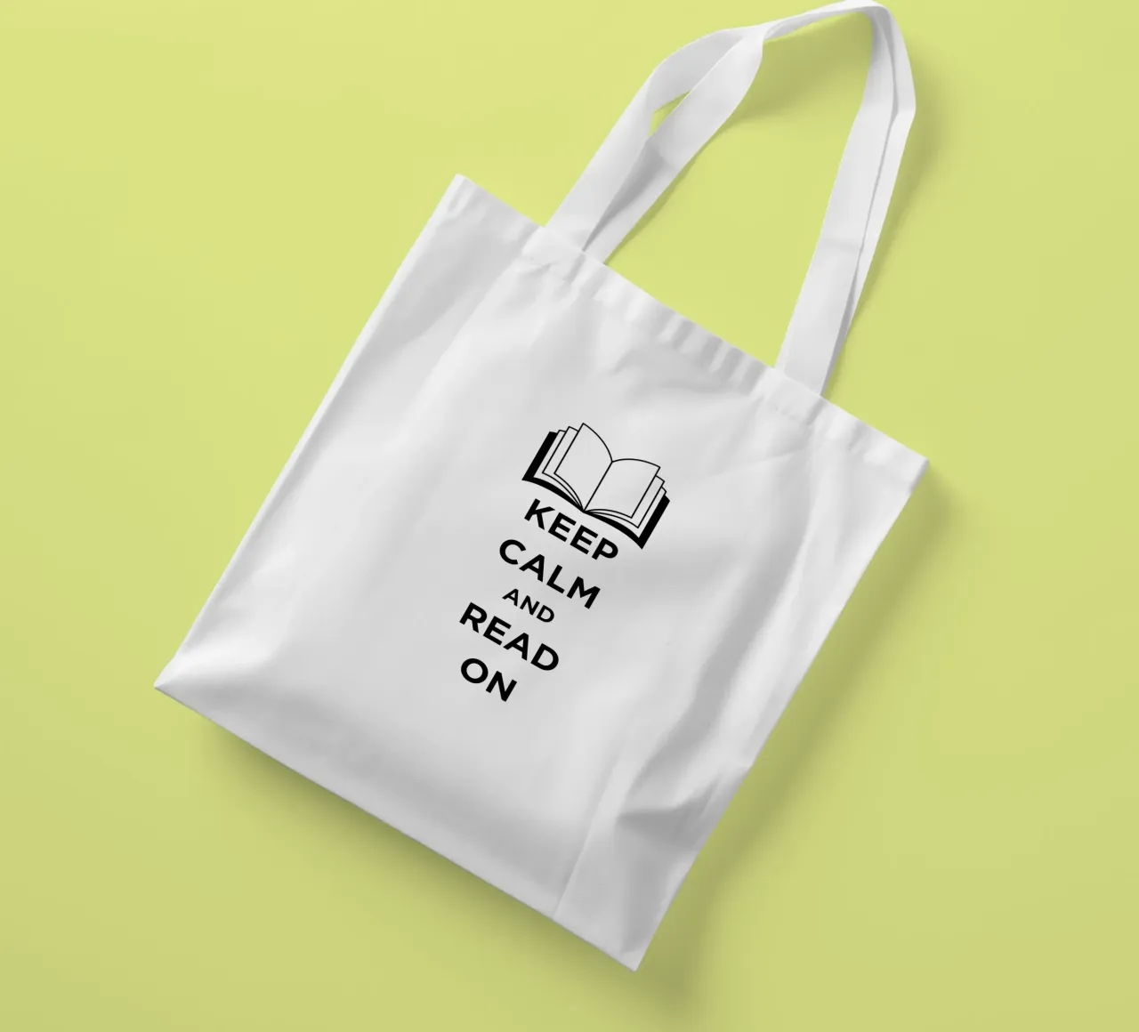 KEEP CALM AND READ ON borsa in juta da FABOArt