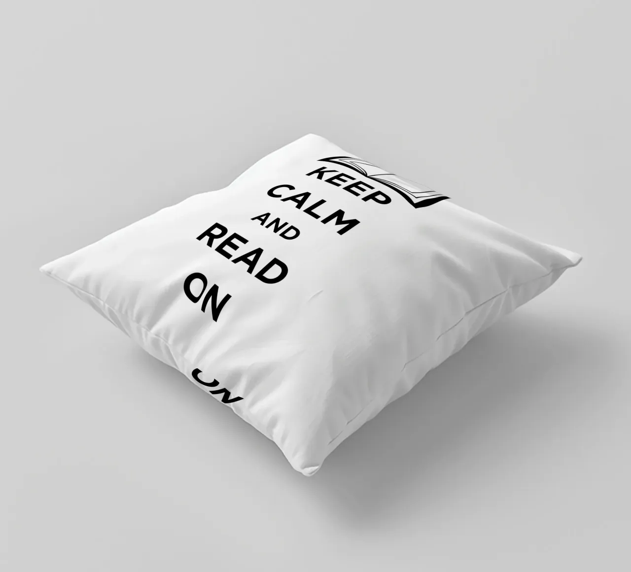 KEEP CALM AND READ ON cojín de FABOArt