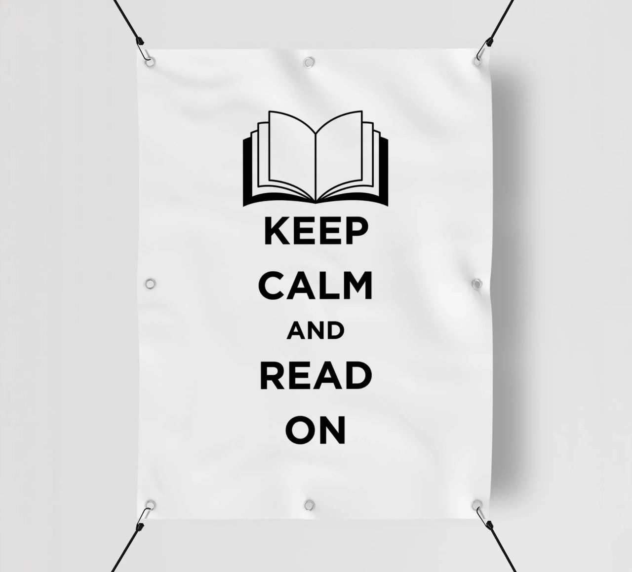 KEEP CALM AND READ ON telo in pvc da FABOArt