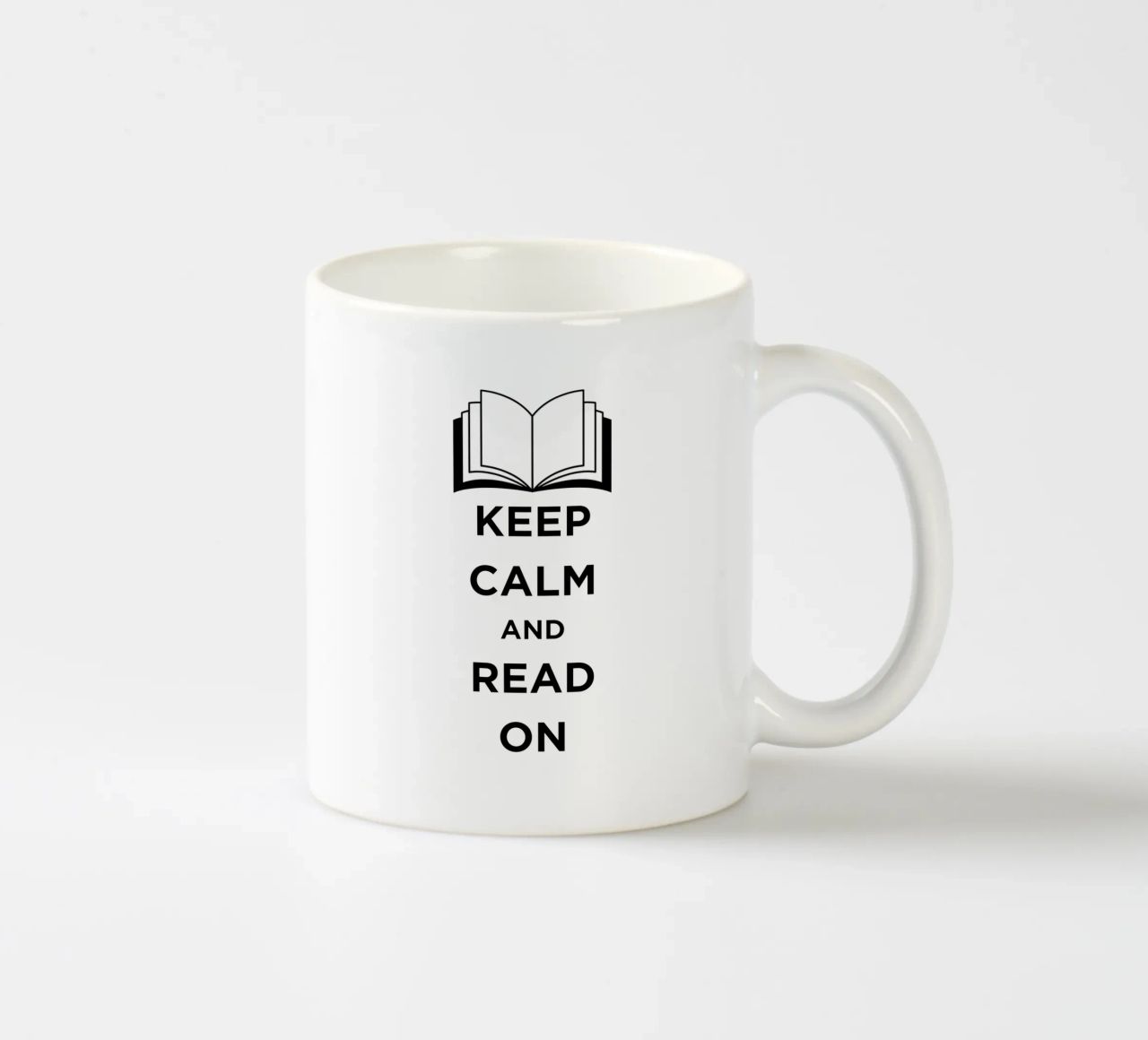 KEEP CALM AND READ ON tazza in ceramica da FABOArt