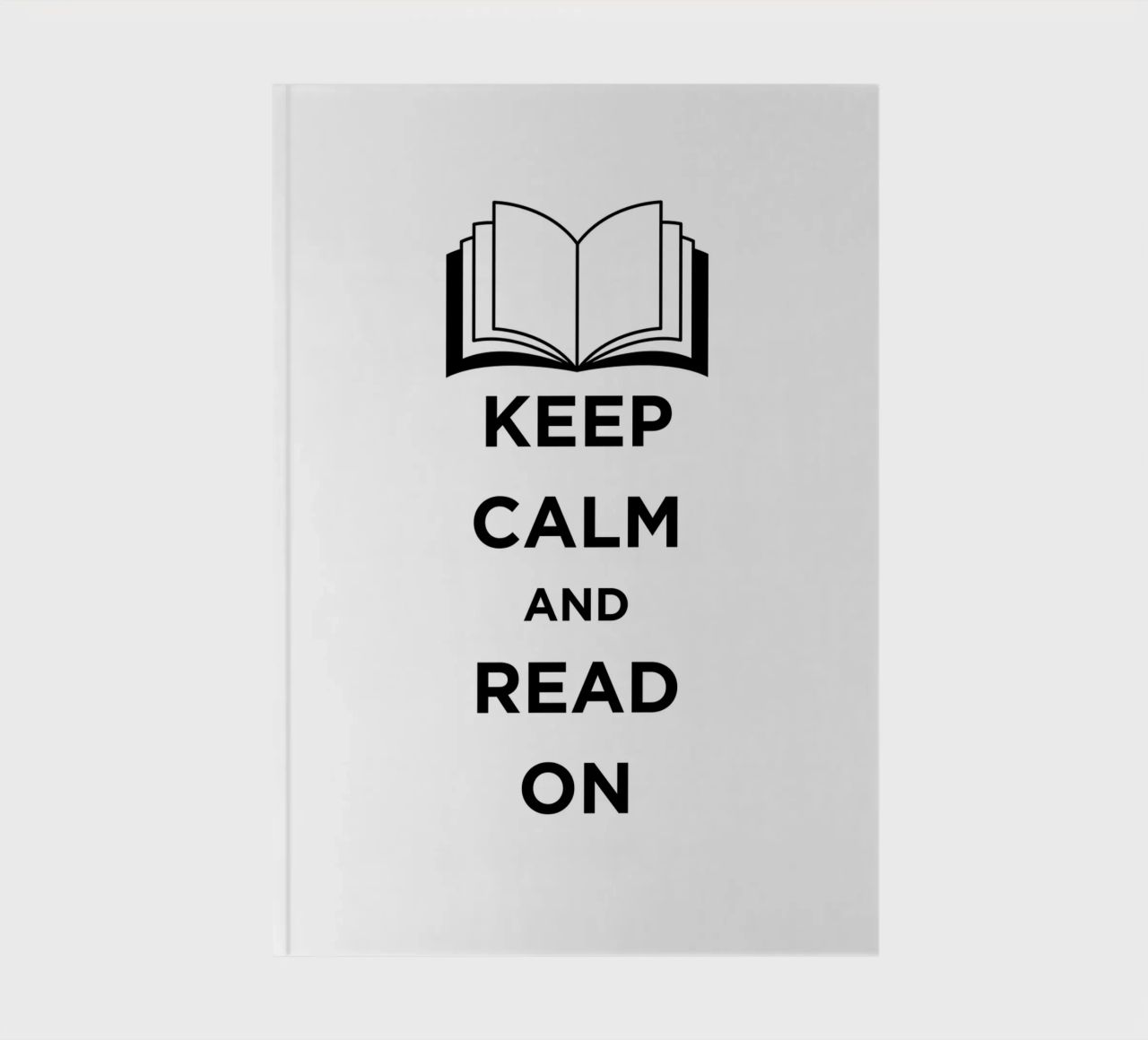 KEEP CALM AND READ ON notebook by FABOArt