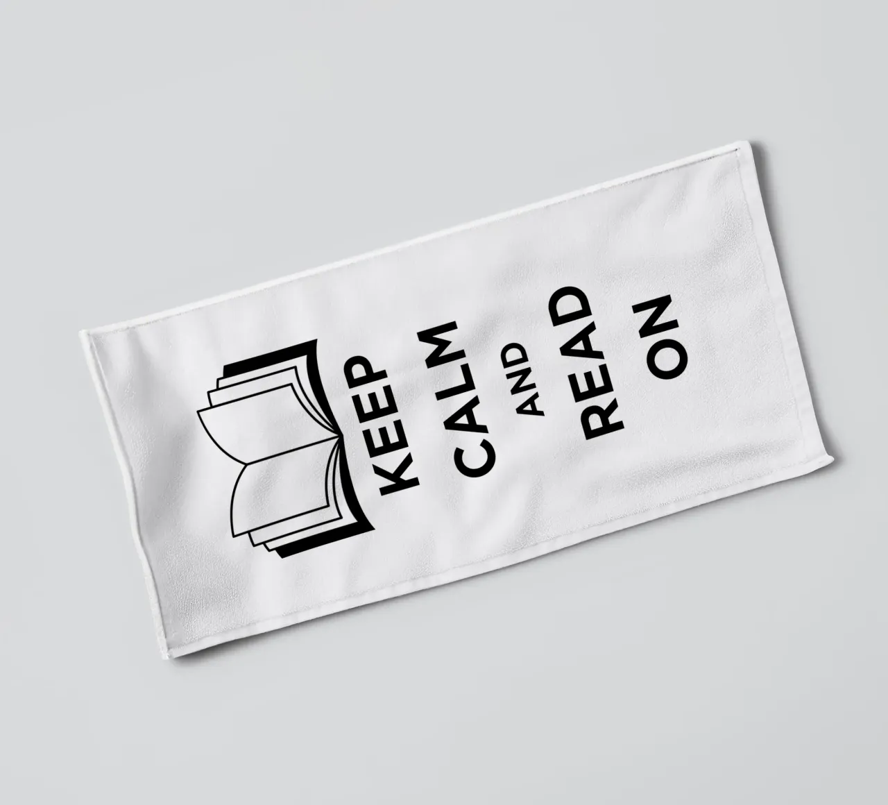 KEEP CALM AND READ ON Handtuch von FABOArt