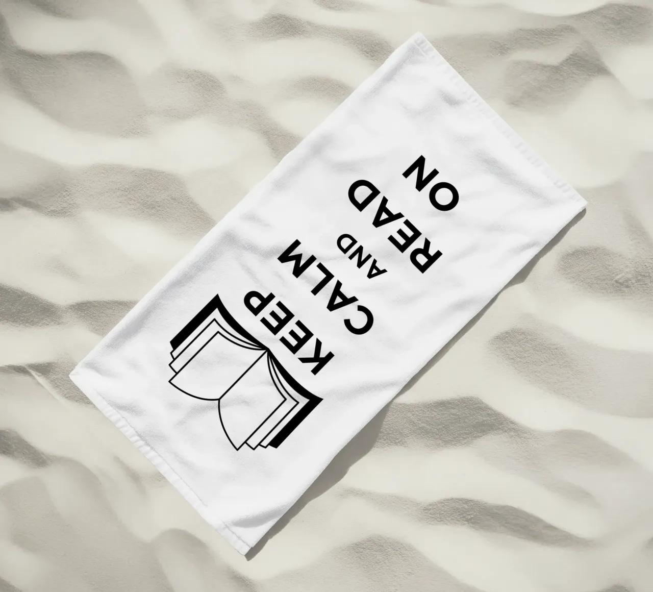 KEEP CALM AND READ ON telo mare da FABOArt