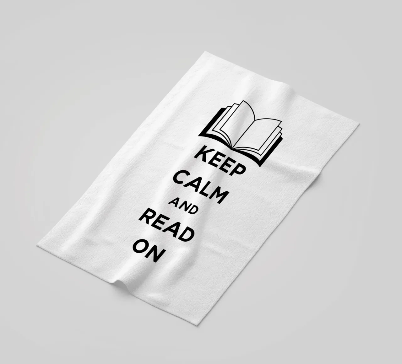 KEEP CALM AND READ ON strandhanddoek van FABOArt