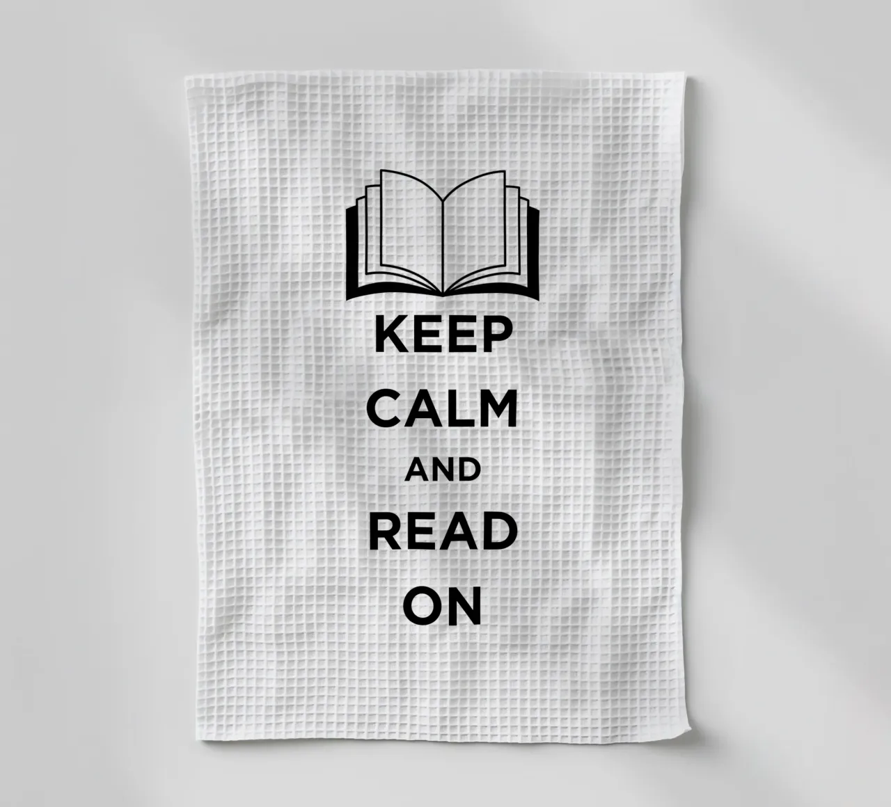 KEEP CALM AND READ ON paño de cocina de FABOArt