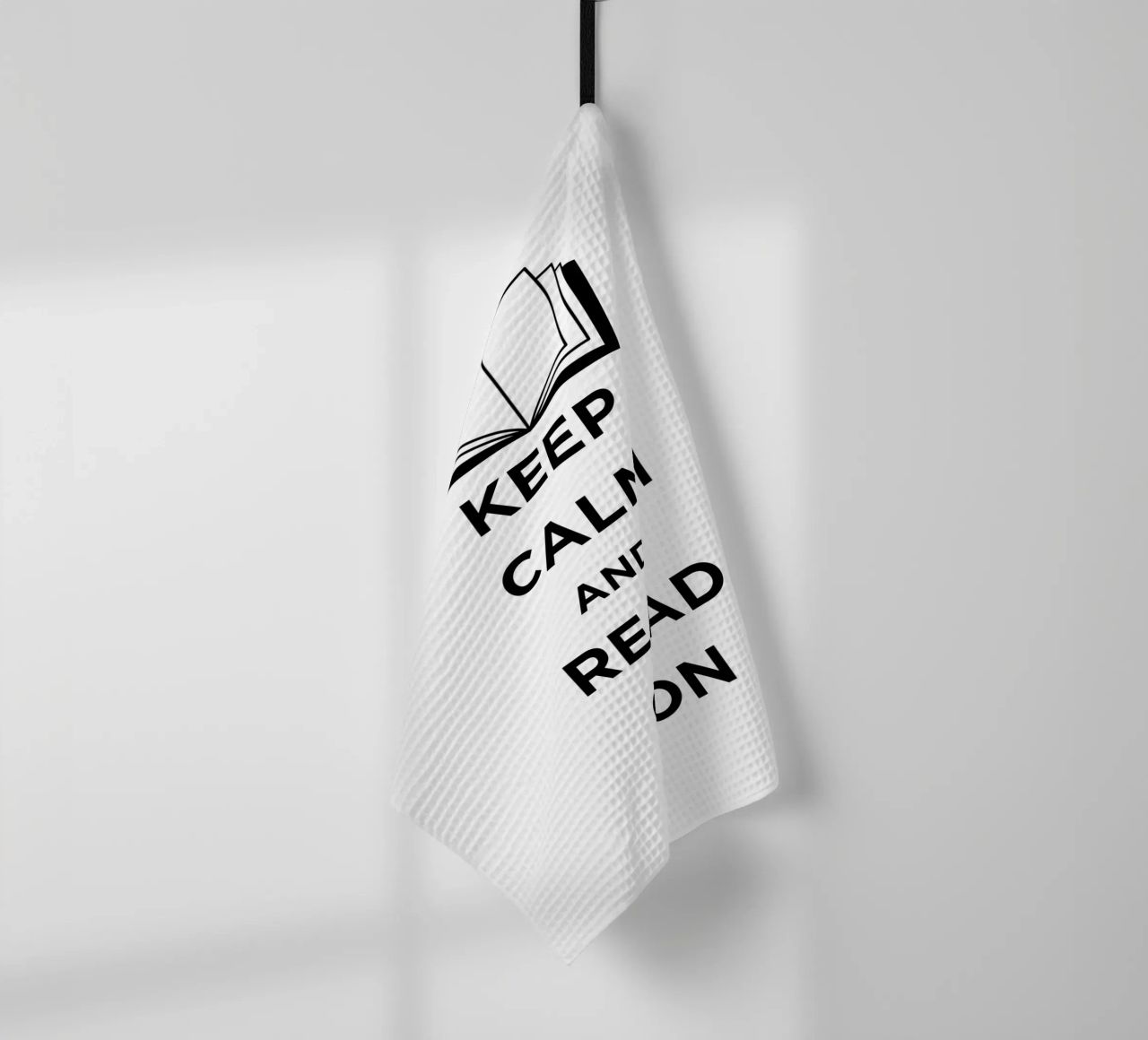 KEEP CALM AND READ ON canovaccio da cucina da FABOArt