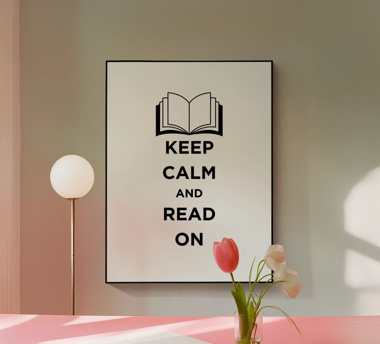 KEEP CALM AND READ ON plexiglass da FABOArt