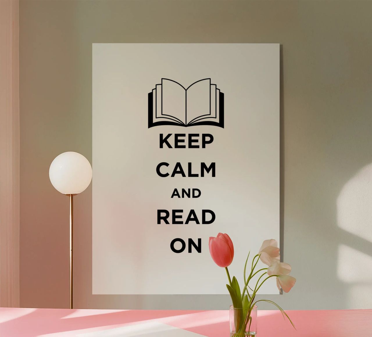 KEEP CALM AND READ ON plexiglass da FABOArt