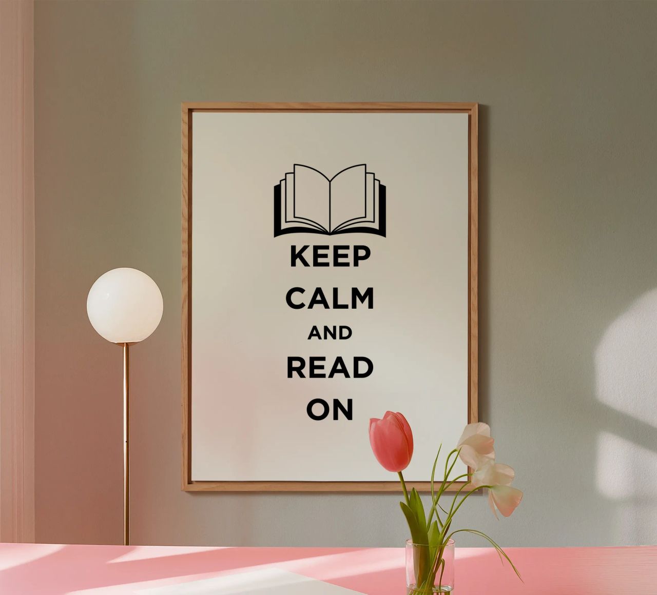 KEEP CALM AND READ ON alluminio dibond da FABOArt