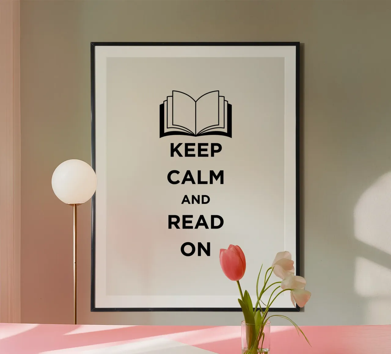 KEEP CALM AND READ ON carta hahnemühle da FABOArt