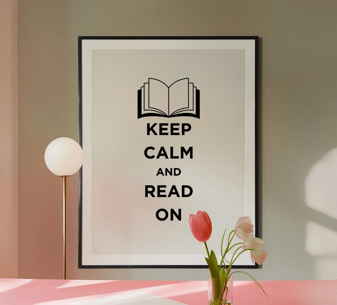 KEEP CALM AND READ ON carta hahnemühle da FABOArt