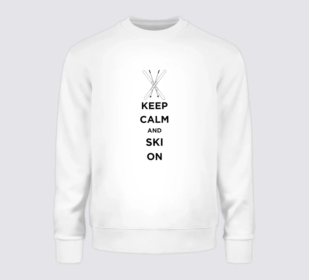 KEEP CALM AND SKI ON felpa da FABOArt