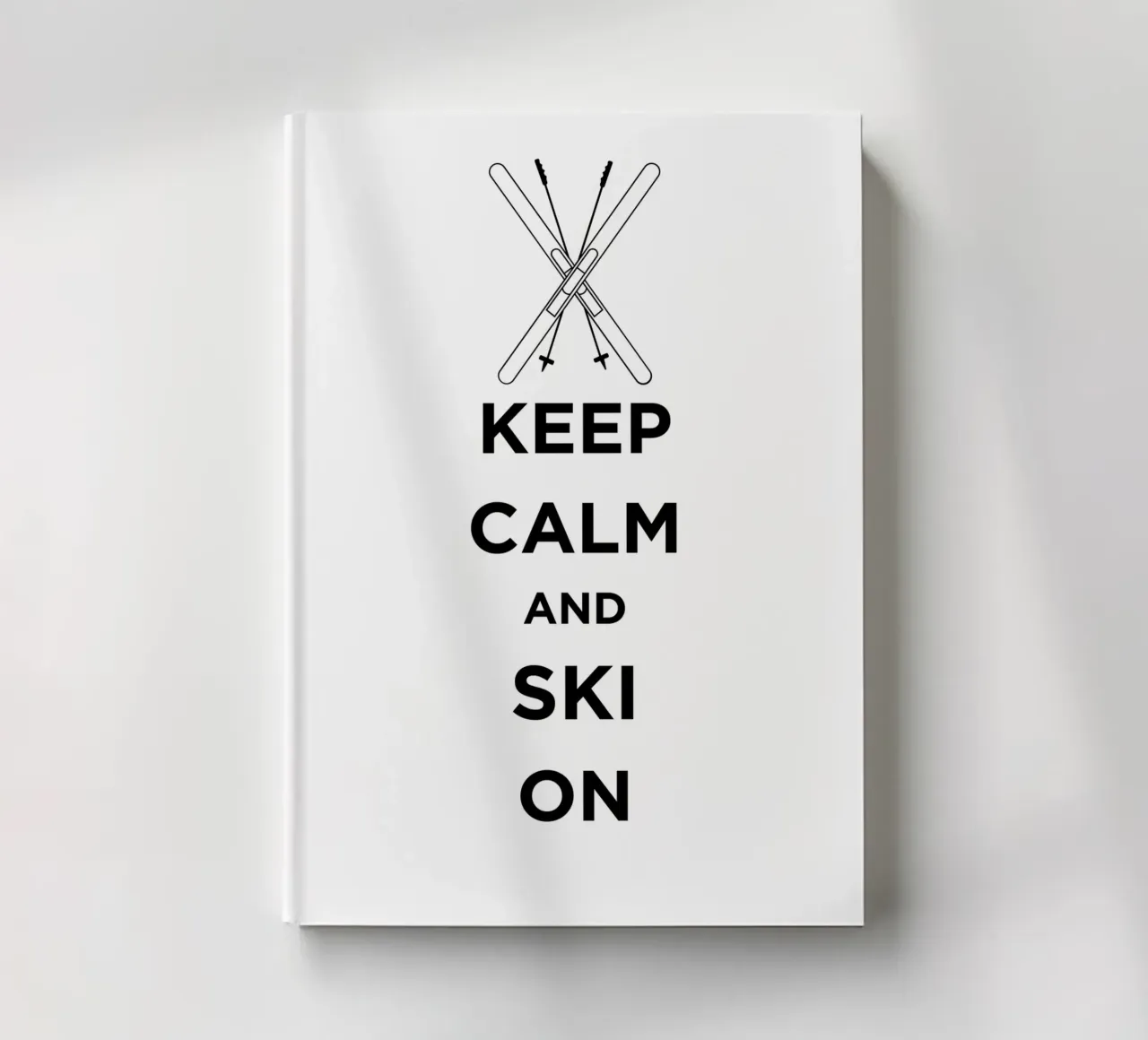 KEEP CALM AND SKI ON notebook by FABOArt