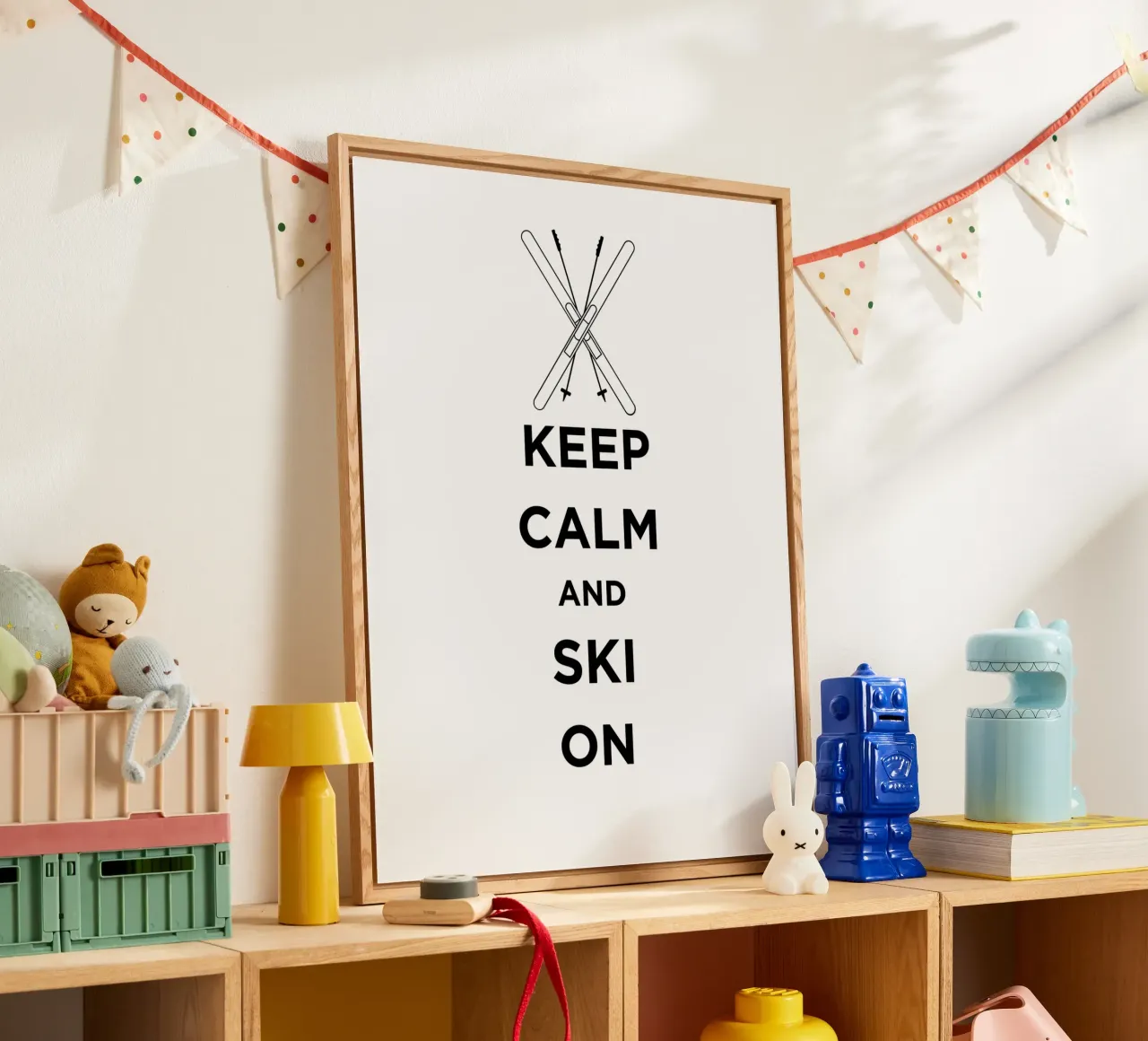 KEEP CALM AND SKI ON plexiglass da FABOArt