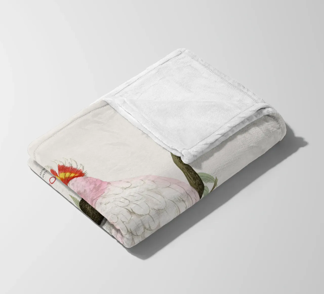 Cacatua rosa o Lophochroa leadbeateri coperta in pile da Vintagrafica