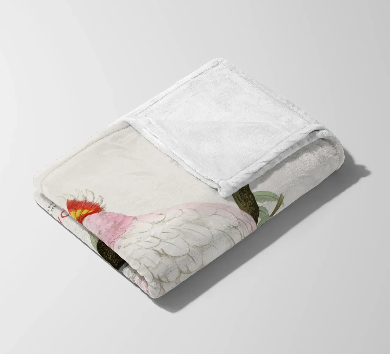Cacatua rosa o Lophochroa leadbeateri coperta in pile da Vintagrafica