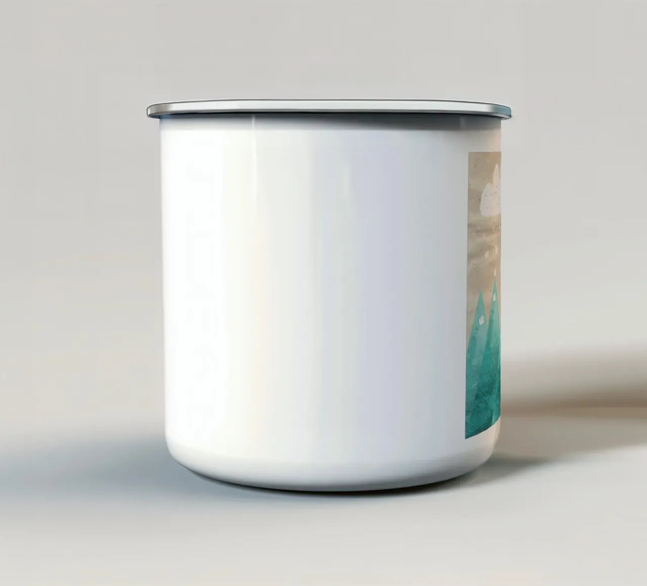 Türkise Berge tazza in smalto da Mia Nissen