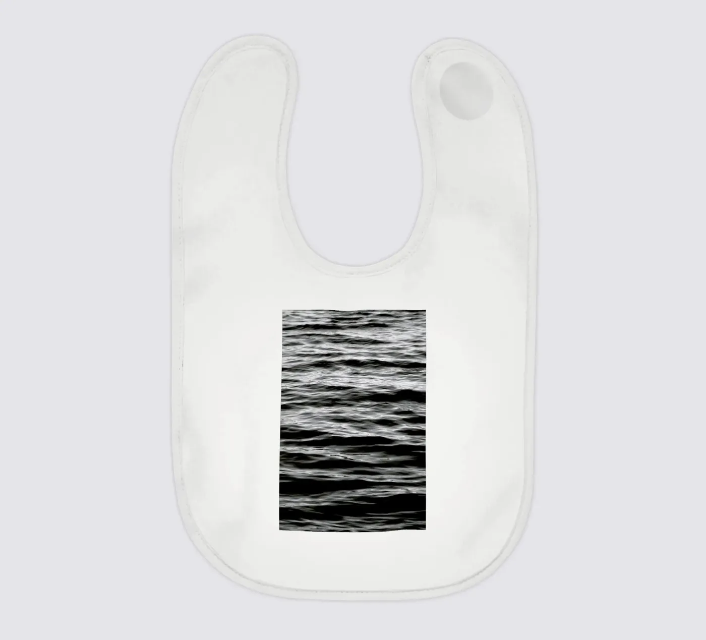Black Ocean baby bib by Studio Nahili
