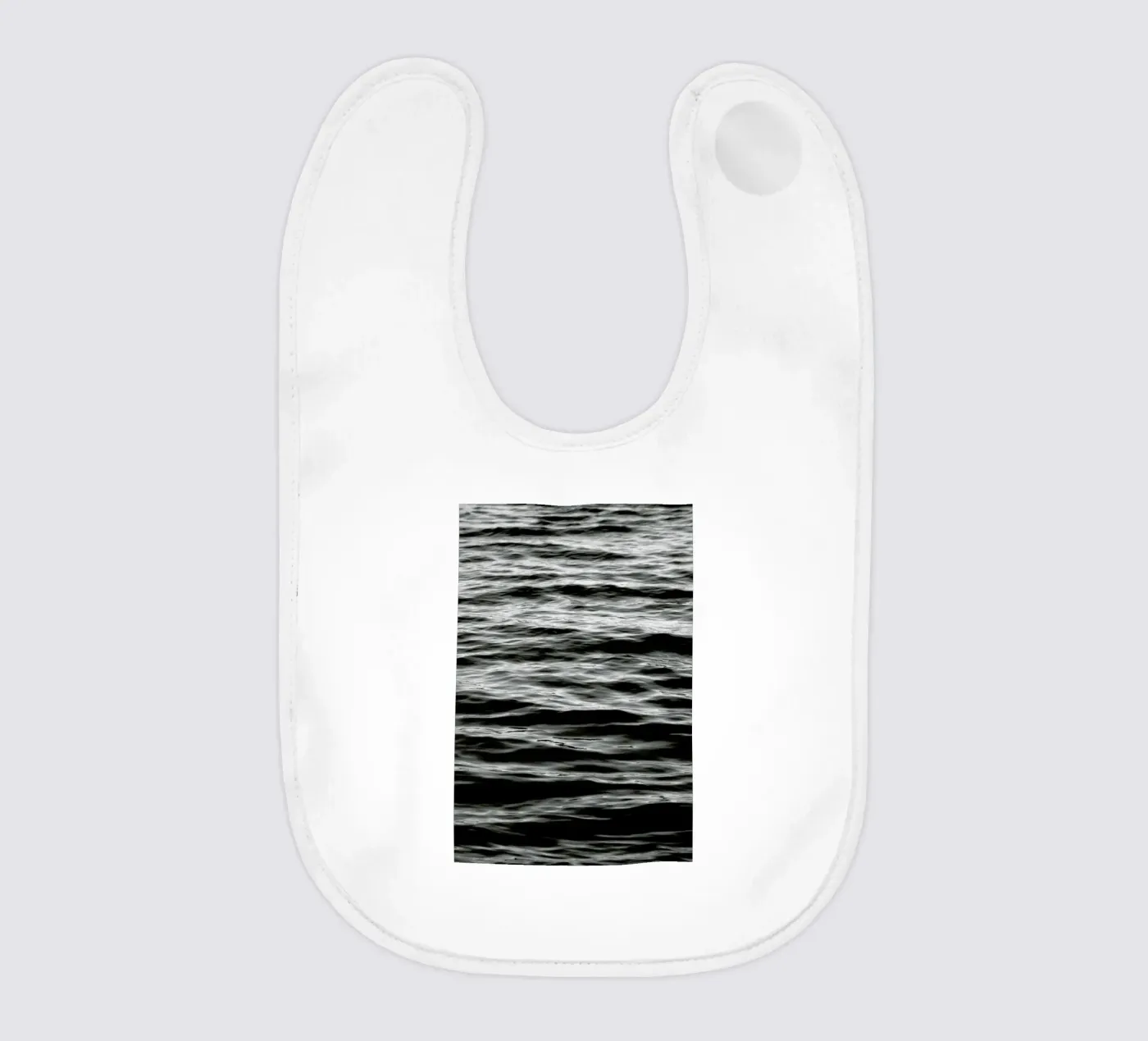 Black Ocean baby bib by Studio Nahili