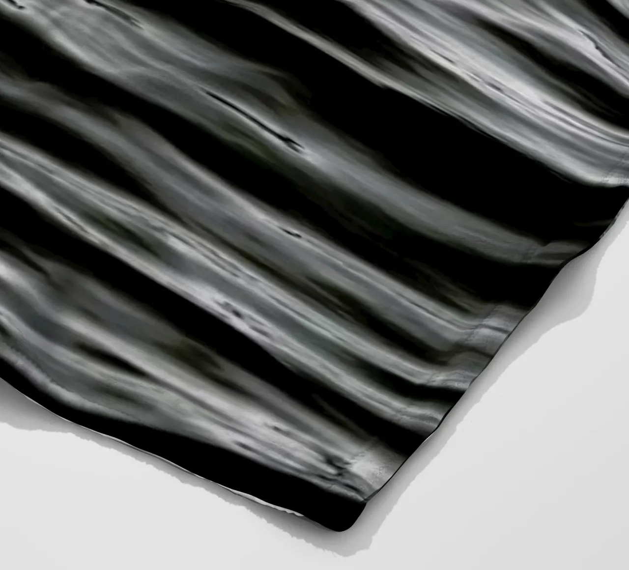 Black Ocean fleece blanket by Studio Nahili