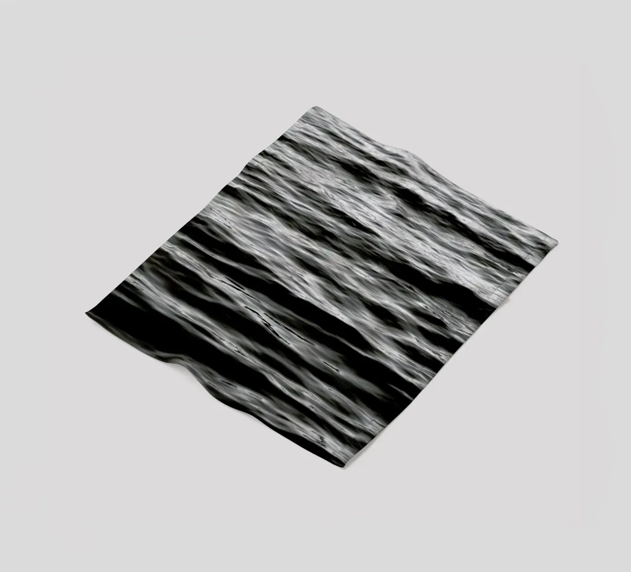 Black Ocean fleece blanket by Studio Nahili