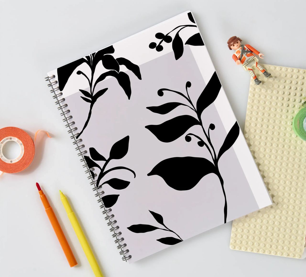 Delicate Line No 30 spiral notebook by treechild