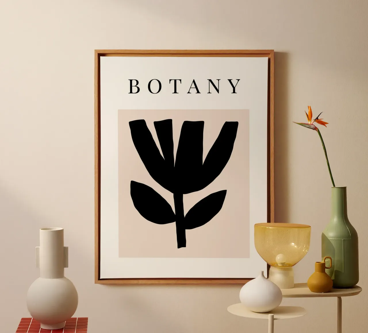 Delicate Line No 31 canvas with Floater frame by treechild