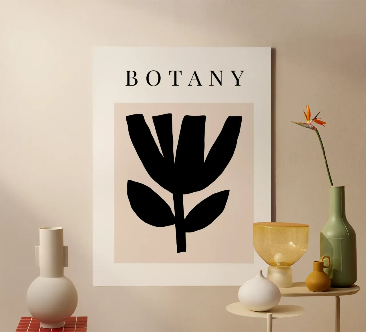 Delicate Line No 31 canvas with Floater frame by treechild