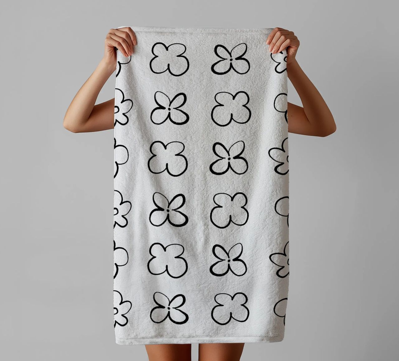 Delicate Line No 32 towel by treechild